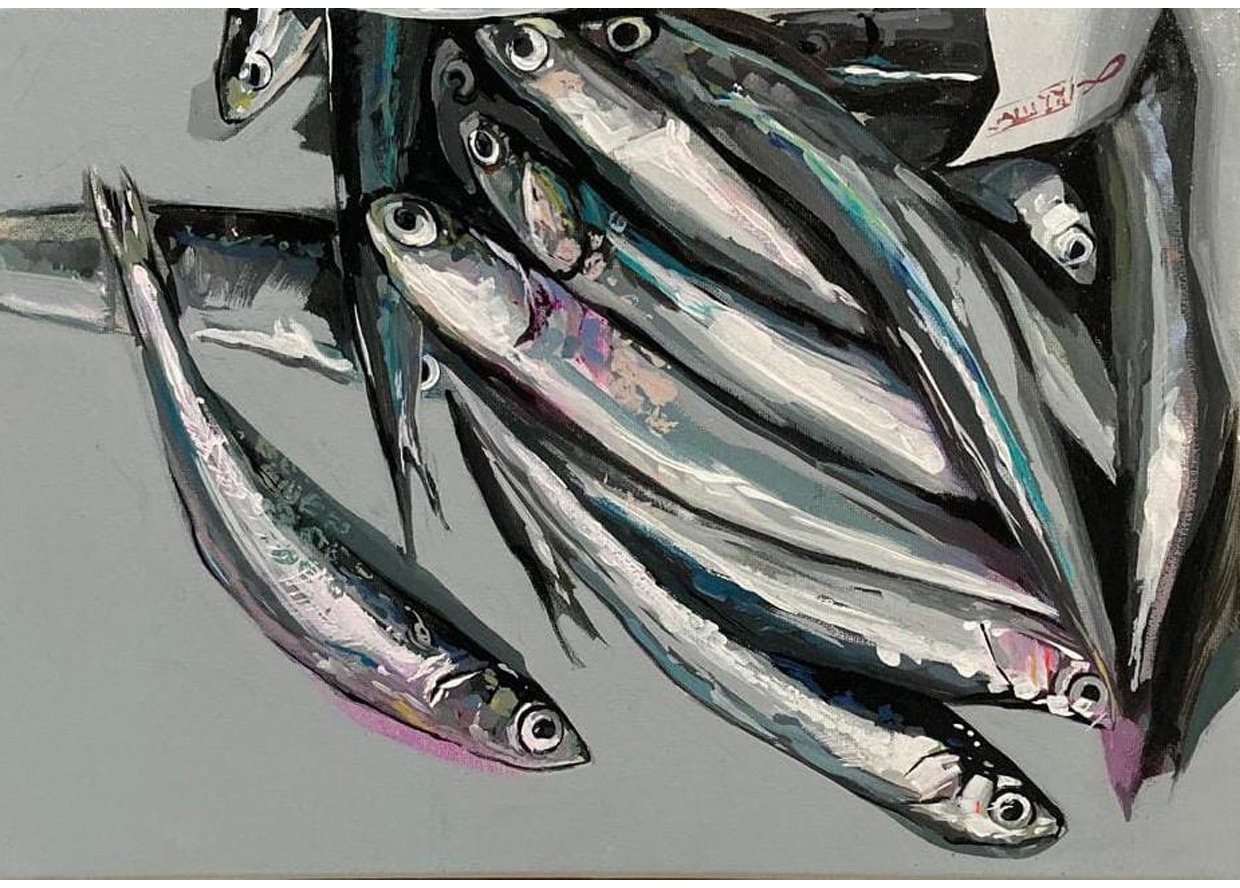 1/4 de sardinas en papel de estraza